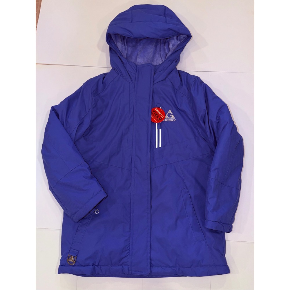 Gerry Girls Blue Insulated Winter Jacket Hooded Parka Size S 7/8